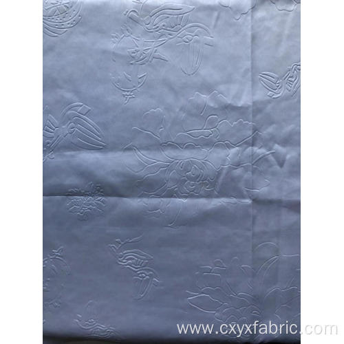 Polyester white 3d emboss fabric for home textile